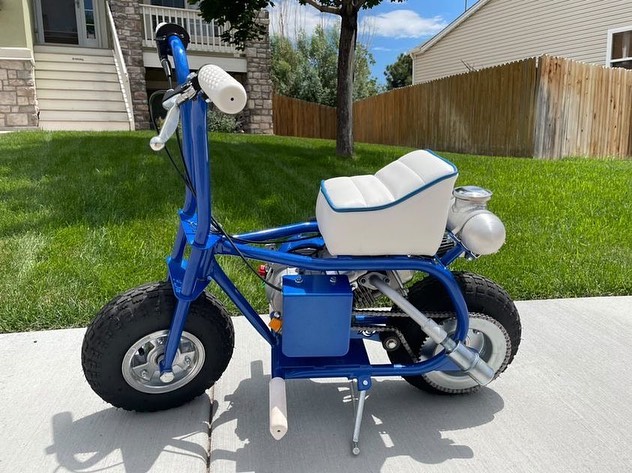 Blue mini bike/Mototec pocket bike