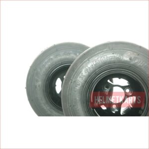 10×4.50-5″ Super slick front Alloy wheel (rim and tyre) Pair (x2)