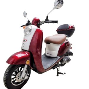 Trailmaster Milano 50 N Scooter Euro Style, Two Tone , LED head Light, Electric Start 49.5CC moped