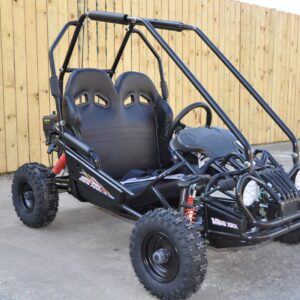 Trailmaster Mini XRX+ Go Kart Buggy, High Back Seats, Adjustable for Younger Riders, Throttle Limiter Remote Kill No Reverse