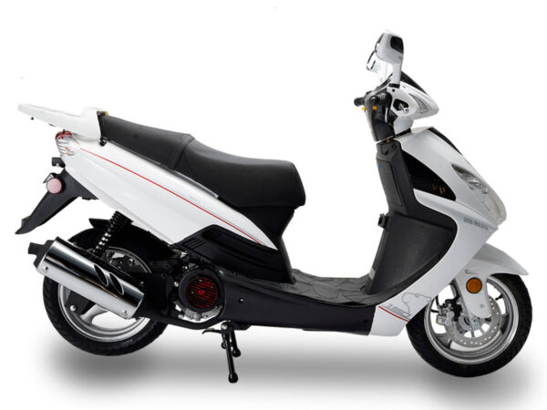 Ice Bear Hawkeye 150cc Scooter with Disc Brakes, 13 Inch rims, Electric Start, Dual Shocks, Telescopic forks - Image 3