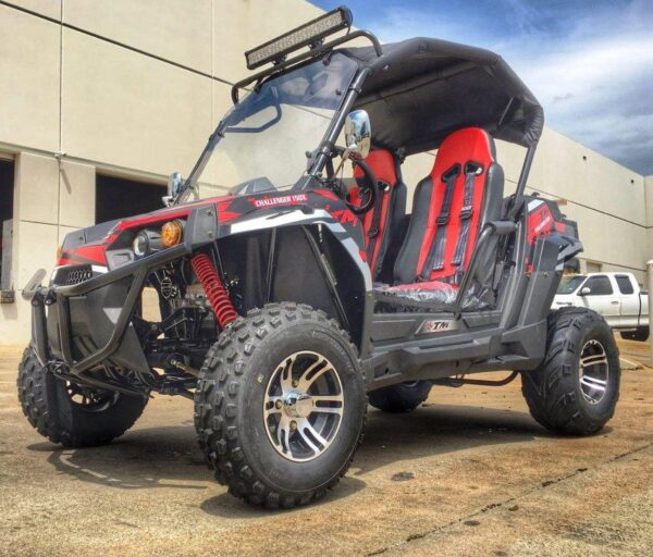 Trailmaster Challenger 300EX EFI UTV / side-by-side All the extras, Push Bar, Wind Shield, Light Bar, Chrome rims, Independent Rear Axels - Image 10