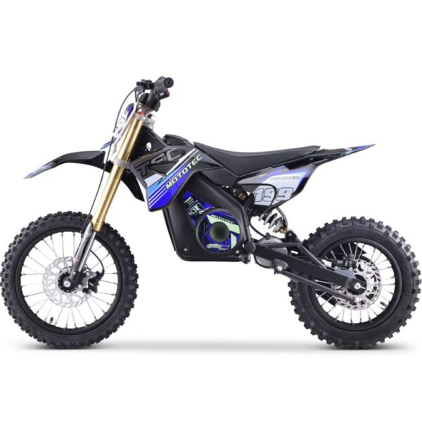 MotoTec 48v Pro Electric Dirt Bike 1600w Lithium Blue