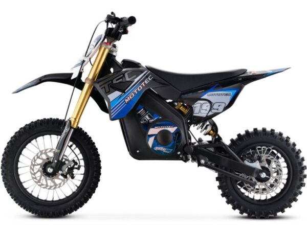 MotoTec 36v Pro Electric Dirt Bike 1000w Lithium Blue